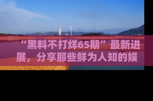 “黑料不打烊65期”最新进展，分享那些鲜为人知的娱乐八卦