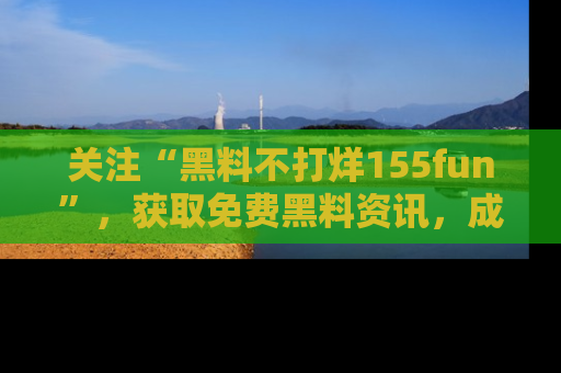 关注“黑料不打烊155fun”，获取免费黑料资讯，成为吃瓜达人不再难！