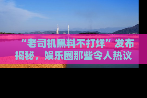 “老司机黑料不打烊”发布揭秘，娱乐圈那些令人热议的黑暗秘密！