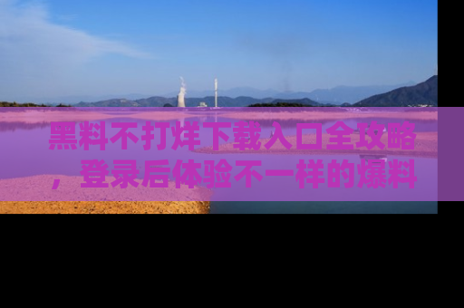 黑料不打烊下载入口全攻略，登录后体验不一样的爆料乐趣！