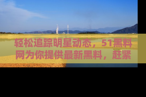 轻松追踪明星动态，51黑料网为你提供最新黑料，赶紧访问网址观看！