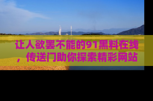 让人欲罢不能的91黑料在线，传送门助你探索精彩网站内幕！