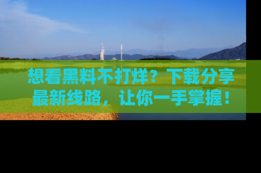 想看黑料不打烊？下载分享最新线路，让你一手掌握！