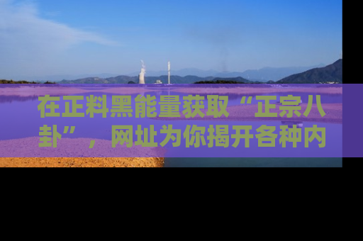 在正料黑能量获取“正宗八卦”，网址为你揭开各种内幕故事！