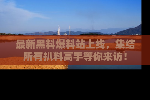 最新黑料爆料站上线，集结所有扒料高手等你来访！